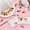 6 Sets Ladybird Alloy Enamel Pendants Decoraiton HJEW-SC0001-48-4