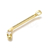 Brass Micro Pave Cubic Zirconia Pendants KK-V002-12G-2