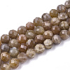 Natural Sunstone Beads Strands G-S345-8mm-009-1