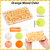 1000Pcs Frosted Opaque Acrylic Beads OACR-SP0001-32A-2