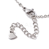 304 Stainless Steel Satellite Chain Bracelet Making AJEW-JB01277-02-3