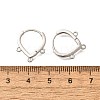 Brass Stud Earring Findings LS-KK-Q035-08P-3