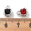 Rack Plating Alloy Rhinestone Charms PALLOY-F311-17P-3