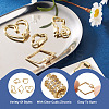 Fashewelry 5Pcs 5 Styles Brass Screw Carabiner Lock Charms KK-FW0001-12-5