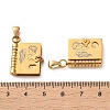 304 Stainless Steel Pendants SA-CBA694E-01G-02-4