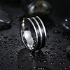 201 Stainless Steel Enamel Finger Rings for Men FS-WGADAB4-12-1