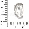Brass Initial Beads KK-B167-27P-01D-3