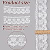 7.5 Yards Milk Fiber Embroidery Flower Lace Trim OCOR-GO0001-19-2