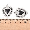 304 Stainless Steel Enamel Pendants STAS-K293-21P-3