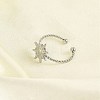 Sun 304 Stainless Steel Open Cuff Rings for Women RJEW-G338-13P-2
