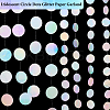 AHADEMAKER 4 Strands 2 Style Iridescent Circle Dots Glitter Paper Garland AJEW-GA0005-30-3