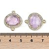 Natural Amethyst Faceted Oval Links G-B126-01G-11-3
