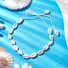 Bohemia Natural Cowrie Shell Beaded Necklaces NJEW-JN04784-03-2