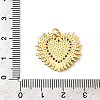 Brass Micro Pave Cubic Zirconia Pendants KK-K302-20E-G-3