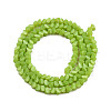 Opaque Solid Color Glass Beads Strands GLAA-N052-01-A08-2