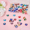 68Pcs 17 Colors Transparent Glass European Beads GPDL-SW0001-02-5