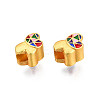 Alloy Enamel European Beads KK-N238-080-1