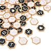 52Pcs 2 Colors Alloy Enamel Pendants ENAM-TA0002-97B-3