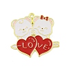 Valentine's Day Alloy Enamel Pendants ENAM-Z015-03G-06-1