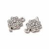 316 Surgical Stainless Steel with Crystal Rhinestone Charms STAS-G305-07P-2