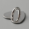 Metal Cell Phone Finger Ring Adhesive Metal Phone Finger Grip Loop Stand Heart Grip Holder Phone Charm Hook for DIY Hanging Supplies AJEW-WH0332-62P-1