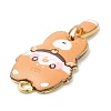 Alloy Enamel Pendants FIND-C037-18G-04-3