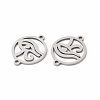 Tarnish Resistant 201 Stainless Steel Connector Charms X-STAS-K251-089P-2