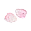 Two-Tone Transparent Glass Charms GLAA-H016-15G-2