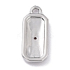 Brass Micro Pave Cubic Zirconia Charms LS-ZIRC-I054-12P-03-3