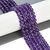 Natural Amethyst Beads Strands G-S333-6mm-020-6
