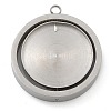 304 Stainless Steel Pendant Cabochon Settings LS-STAS-M084-04P-1