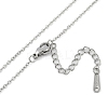 Halloween Series 202 Stainless Steel Cable Chain Spider Pendant Necklaces NJEW-S005-01P-F-3