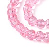 Drawbench Transparent Glass Beads Strands GLAD-Q012-4mm-02-7
