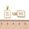 Ion Plating(IP) 304 Stainless Steel Pave Shell Pendants STAS-G327-01G-Z-3