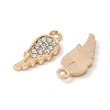 Alloy Crystal Rhinestone Pendants PALLOY-E775-13G-2