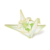 Paper Crane & Lily Flower Alloy Enamel Pin Backs for Clothes for Women LS-JEWB-F043-02B-1