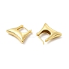 Brass Bag Shape Hoop Earrings for Women EJEW-E275-07-3