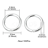 Iron Open Jump Rings IFIN-YW0001-41S-4