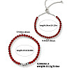 2Pcs 2 Style Cubic Zirconia Chain Bracelet Set SK7493-3-1