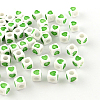 Opaque Acrylic European Beads OPDL-S078-03-1