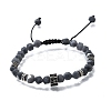 Brass Beaded Bracelets BJEW-Z094-03E-4