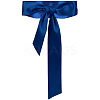 Satin Cloth Ribbon Wrap Around Chain Belt AJEW-WH0314-198A-1