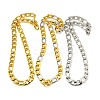 Fashionable 304 Stainless Steel Figaro Chain Necklaces for Men STAS-A028-N019-1