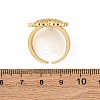 Adjustable Brass Micro Pave Cubic Zirconia Cuff Rings for Women RJEW-B139-08G-01-5