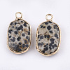 Natural Dalmatian Jasper Pendants G-T112-12H-2