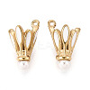 304 Stainless Steel Enamel Badminton Charms STAS-T072-10G-1