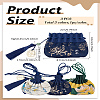 3Pcs 3 Styles Polycotton Embroidery Hanging Bags ABAG-LP0001-27B-2