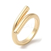 Brass Wire Wrap Cuff Ring for Women RJEW-E079-01G-1