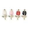 Alloy Enamel Rhinestone Pendants FIND-L024-19G-1