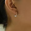 Classic Vintage Brass Rondelle Hoop Earrings DY8835-2